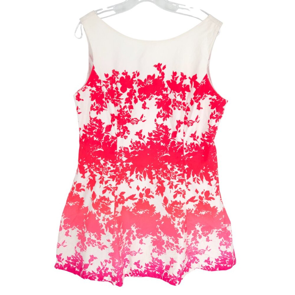 Pendleton Petites Dress Ombre Floral Fit and Flare A-line Pockets Valentine's 16